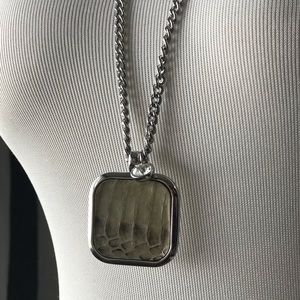 Snakeskin Pendant Necklace